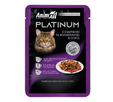 AnimAll Platinum с индейкой и клюквой в соусе, 85 г