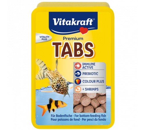 Vitakraft Premium TABS — корм для донных рыб, 100 таблеток