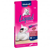 Жидкое лакомство LiquidSnack Ливерная колбаса + биотин, 6шт, 90гр