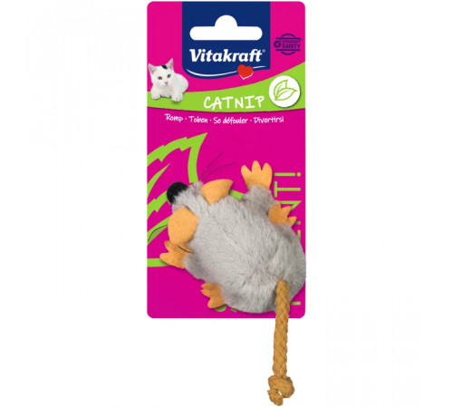 Плюшевая мышка, серая.