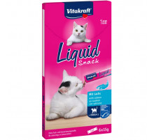 Жидкое лакомство LiquidSnack с лососем + Омега 3 6шт, 90гр