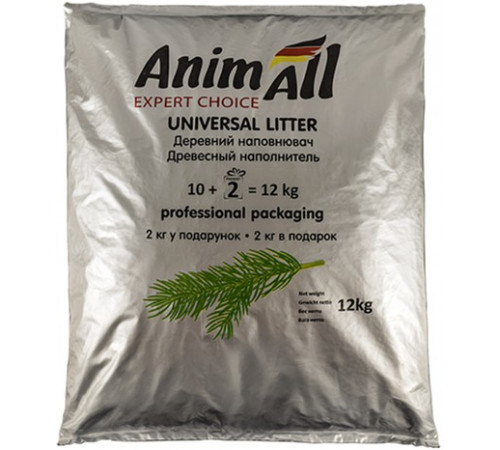 AnimAll Древесный наполнитель универсальный 12 кг AnimAll Древесный наполнитель универсальный 12 кг