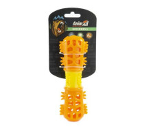 AnimAll GrizZzly Игрушка мультифункциональная косточка, оранжево-желтая