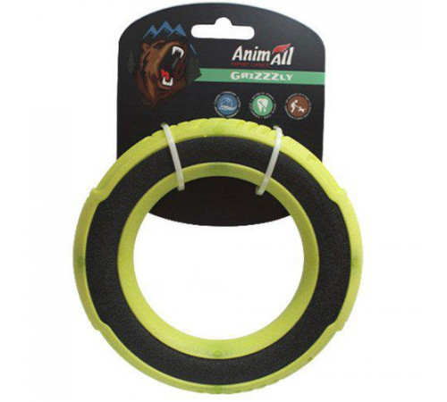 AnimAll GrizZzly Игрушка для собак, супер-кольцо, зеленое 15см