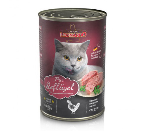 Leonardo pure poultry с птицей 400 гр