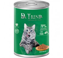 Влажный корм для кошек Dr. Trend с рыбой в соусе 400гр