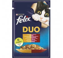 Влажный корм для кошек Purina Felix с индейкой и печенью в желе 85гр