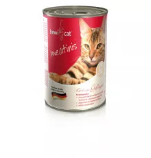 Bewi Cat Meatinis Poultry Влажный корм из мяса домашней птицы для взрослых кошек, 400 гр