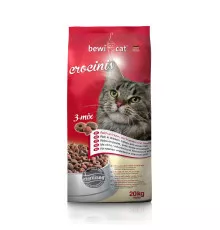 Bewi Cat Crocinis 3-MIX курица, индейка, рыба 1кг