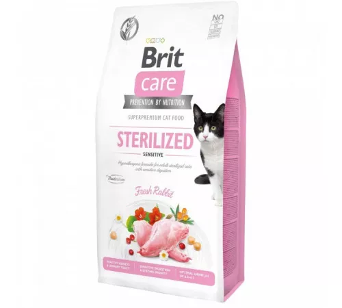 Brit Care Cat GF Sterilized Sensitive Rabbit 1кг
