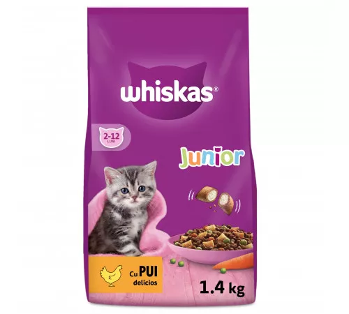 Сухой корм для кошек Whiskas, Junior, Курица
