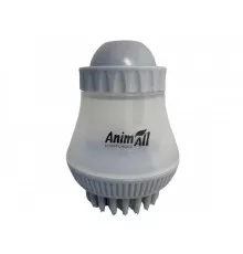 AnimAll Groom массажная щетка с дозатором для собак и кошек (серая)