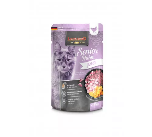 Leonardo Senior Chicken Pure паштет для пожилых кошек из курицы 85гр Leonardo Senior Chicken Pure паштет для пожилых кошек из курицы 85гр