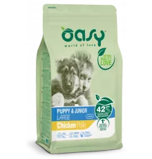 Корм для щенков крупных пород OASY LIFESTAGE • Puppy & Junior Large Chicken