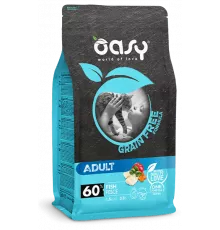 Беззерновой сухой корм для кошек OASY GRAIN FREE FORMULA Adult Fish 7.5кг
