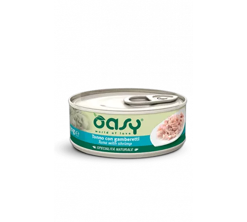 Влажный корм для кошек OASY NATURAL RANGE Tuna with Shrimp 70гр Влажный корм для кошек OASY NATURAL RANGE Tuna with Shrimp 70гр