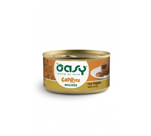 Влажный корм для кошек OASY CAPRICE Mousse with Liver 85гр Влажный корм для кошек OASY CAPRICE Mousse with Liver 85гр