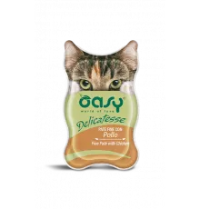 Влажный корм для кошек OASY DELICATESSE Fine Paté with Chicken 85гр