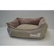 Лежанка AnimAll Nena S VELOURS BEIGE для собак и кошек, бежевая, 45×35×16 см