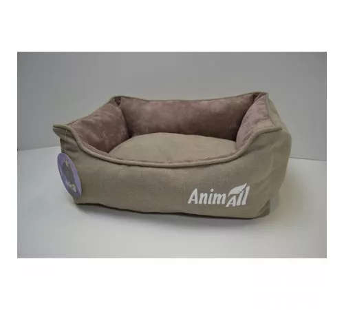 Лежанка AnimAll Nena S VELOURS BEIGE для собак и кошек, бежевая, 45×35×16 см Лежанка AnimAll Nena S VELOURS BEIGE для собак и кошек, бежевая, 45×35×16 см