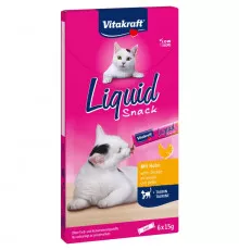 Жидкое лакомство LiquidSnack с курицей + таурин 6шт, 90гр