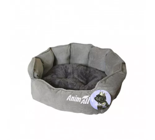 Лежак AnimAll Rolyal S для собак, серый, 48×42×20 см Лежак AnimAll Rolyal S для собак, серый, 48×42×20 см