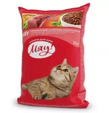 Сухой корм Мяу! с курицей 11 кг