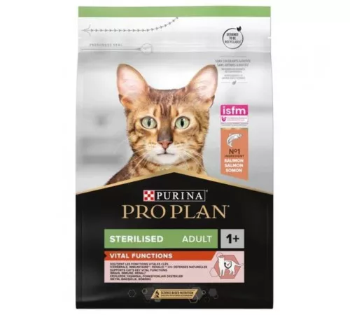 Purina Pro Plan Sterile p/pisici (лосось) 1кг Purina Pro Plan Sterile p/pisici (лосось) 1кг