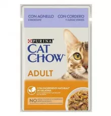Влажный корм для кошек Purina Cat Chow Adult с ягнёнком и зелёной фасолью 85гр