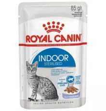 Влажный корм Royal Canin Indoor Sterilised (в соусе) для взрослых стерилизованных домашних кошек 85гр
