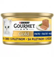 Влажный корм для кошек Purina Gourmet Gold паштет с курицей 85гр