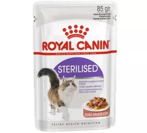 Влажный корм для кошек Royal Canin Sterilised в соусе 85гр Влажный корм для кошек Royal Canin Sterilised в соусе 85гр