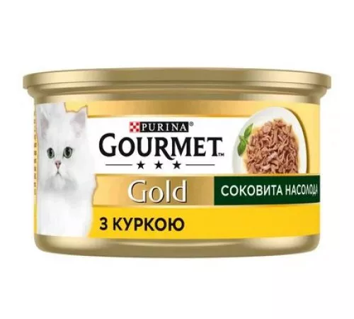 Влажный корм для кошек Gourmet Gold Курица Succulent Delights 85 гр