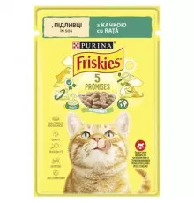 Влажный корм для кошек Purina Friskies с уткой в соусе 85гр