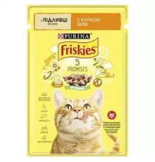 Влажный корм для кошек Purina Friskies с курицей в соусе 85гр